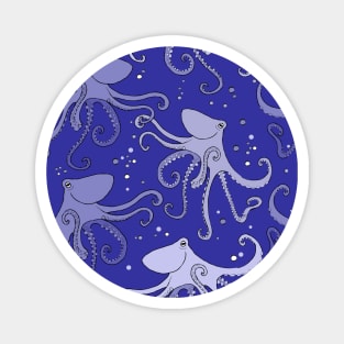 happy octopus violet Magnet